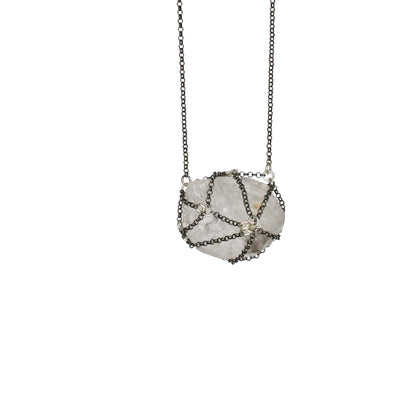 Caged Quartz Necklace