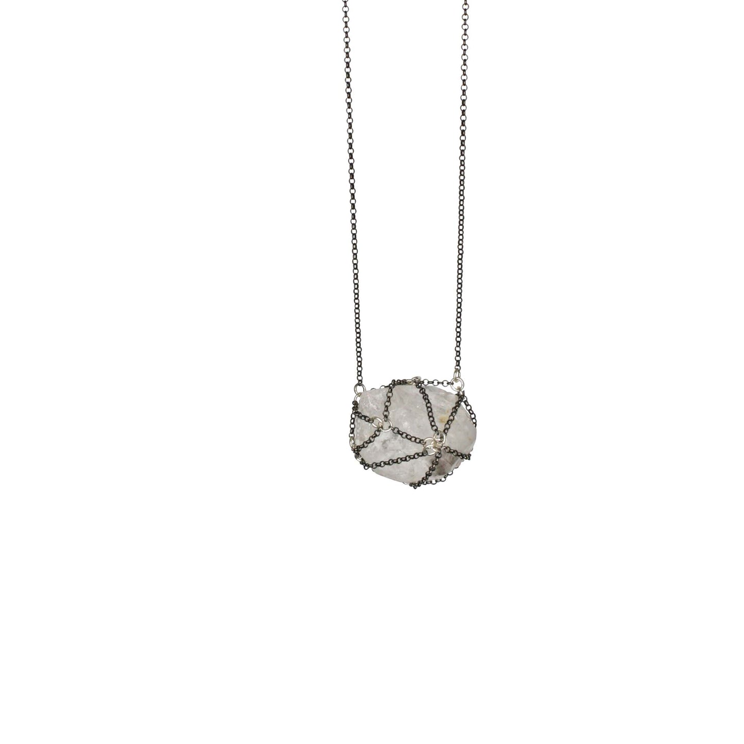 Caged Quartz Necklace