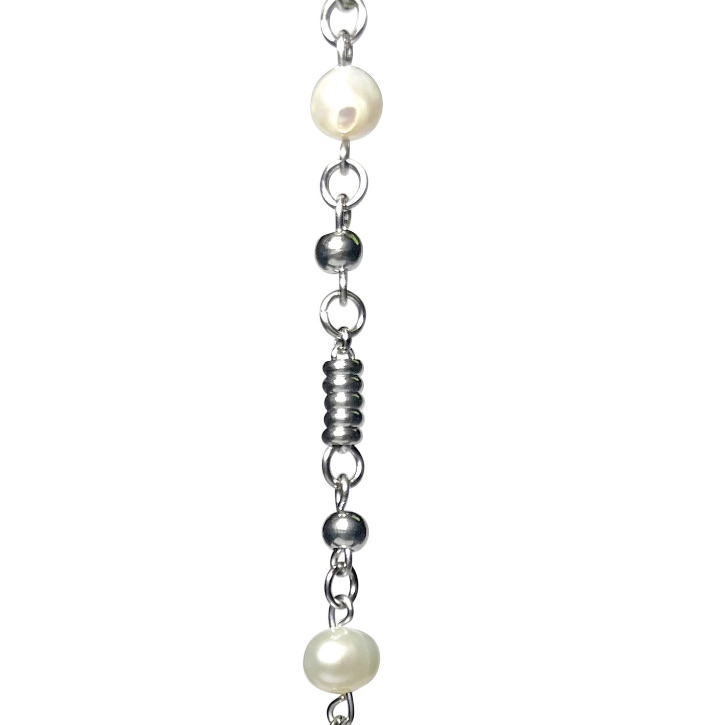 Timeless Silver Pearl Necklace