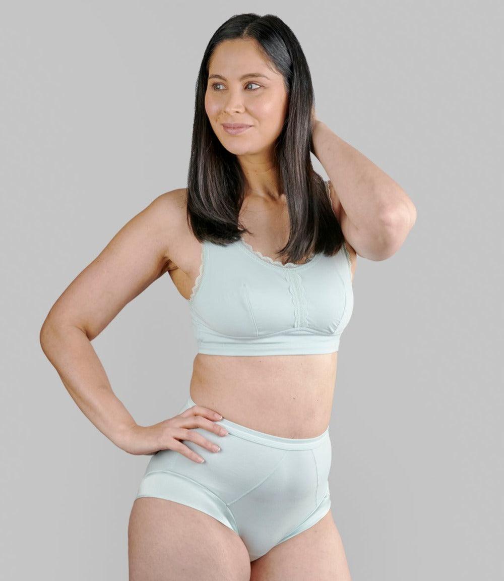 Georgia - Silk Back Support Full Coverage Wireless Organic Cotton Bra - Juliemay Lingerie