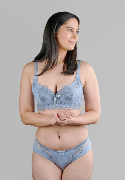 Ashley Embroidery Silk & Organic Cotton Supportive Bra - Juliemay Lingerie