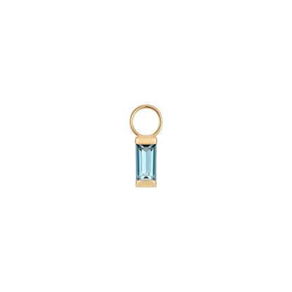 Misty Baguette Stone Gold Earring Charm