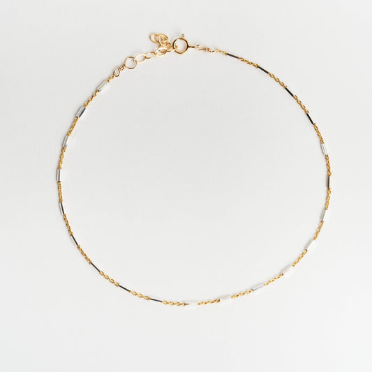 Noe Gold Bar Chain Bracelet