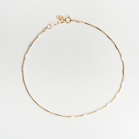 Noe Gold Bar Chain Anklet