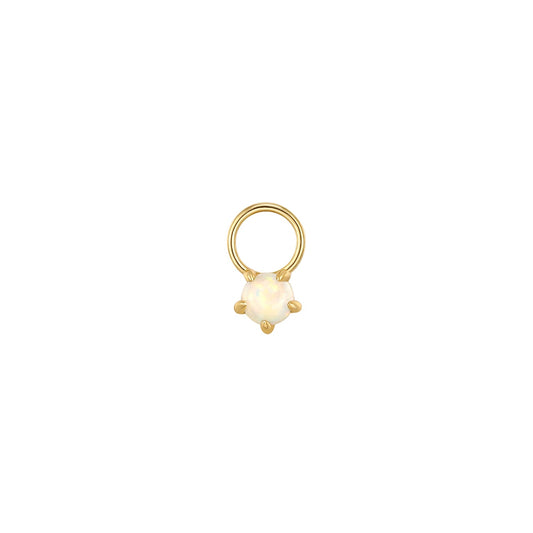 Opal Gold Earring Charm