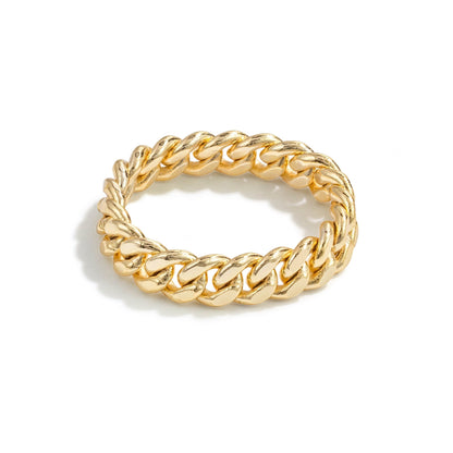 Brooklyn Gold Chain Link Ring