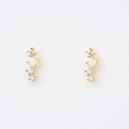 Asia Opal Stud Earrings