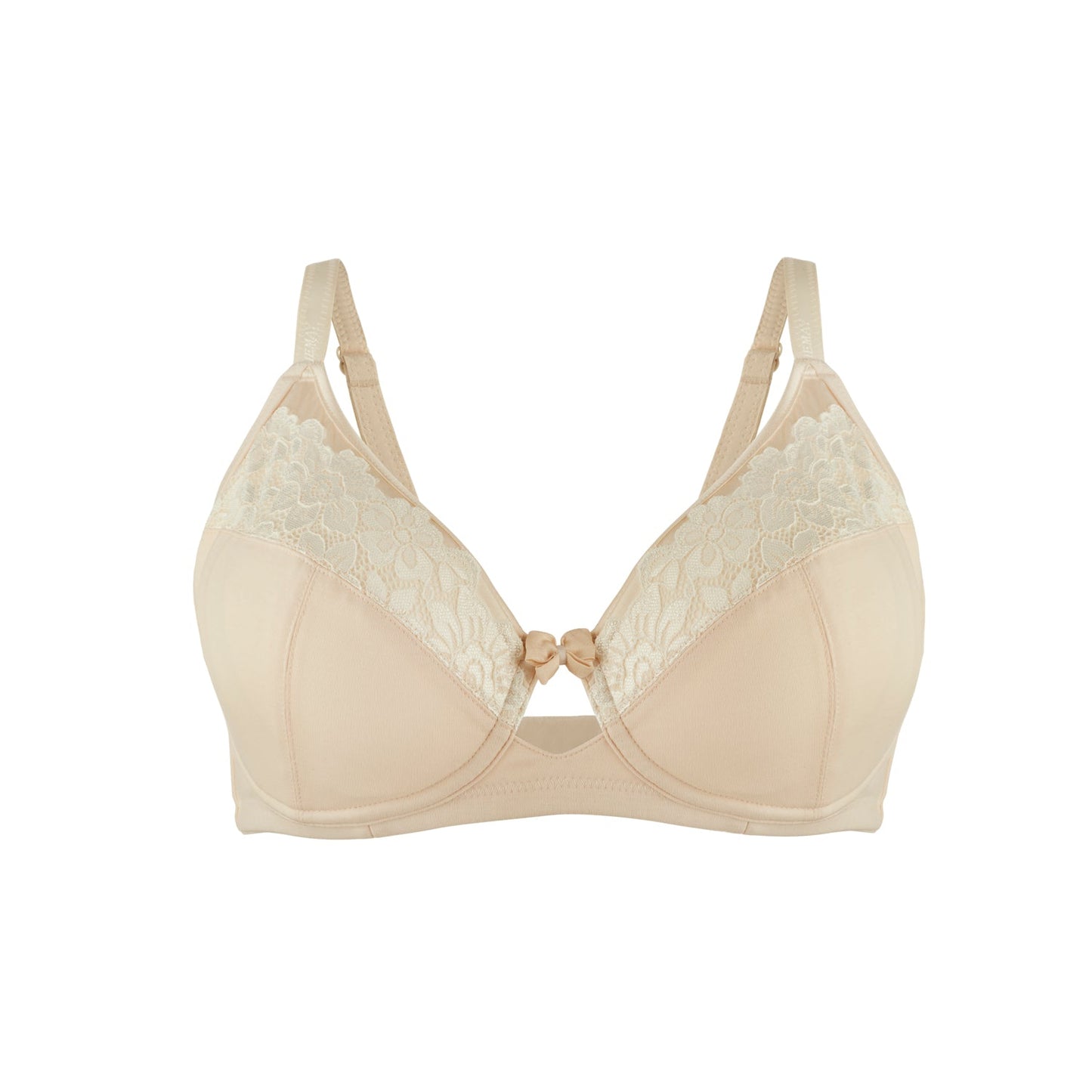 Rosie - Silk & Organic Cotton Lace Full Cup Wireless Bra