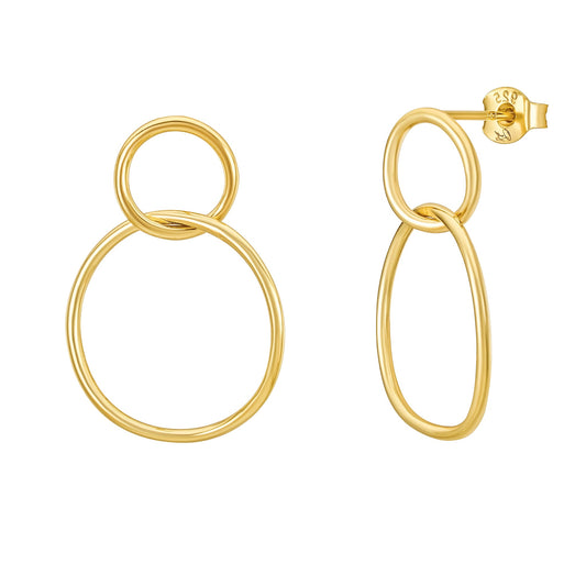 Sasha Gold Double Hoop Earring