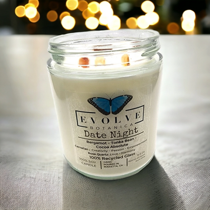 Wood Wick Gemstone Soy Candle - Date Night (Valentines)