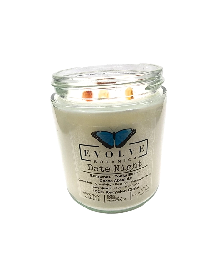 Wood Wick Gemstone Soy Candle - Date Night (Valentines)