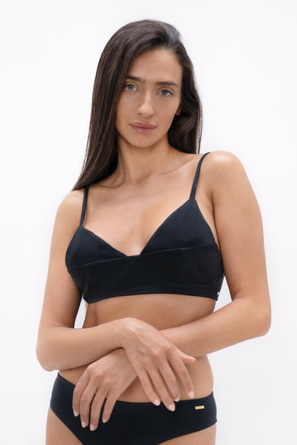 Athens  - Structured Bra - Black Sand