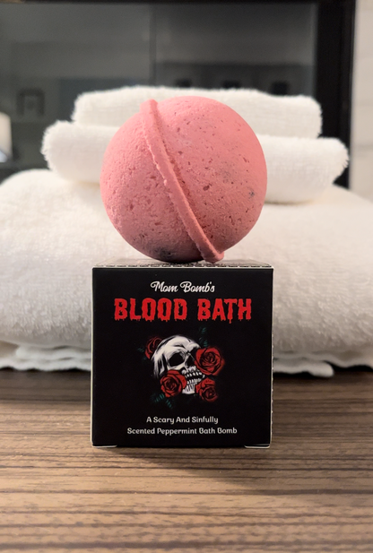 Unveil the Magic of Halloween with Our Blood Bath Bath Bomb: A Spooky Spa Experience Right at Home 🎃🛁