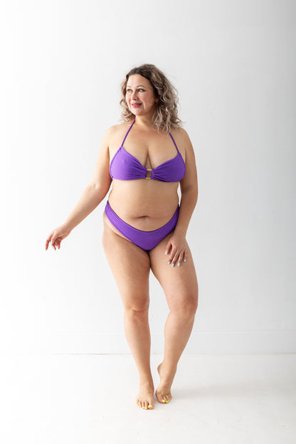 Amethyst Allium Textured Bandeau Top