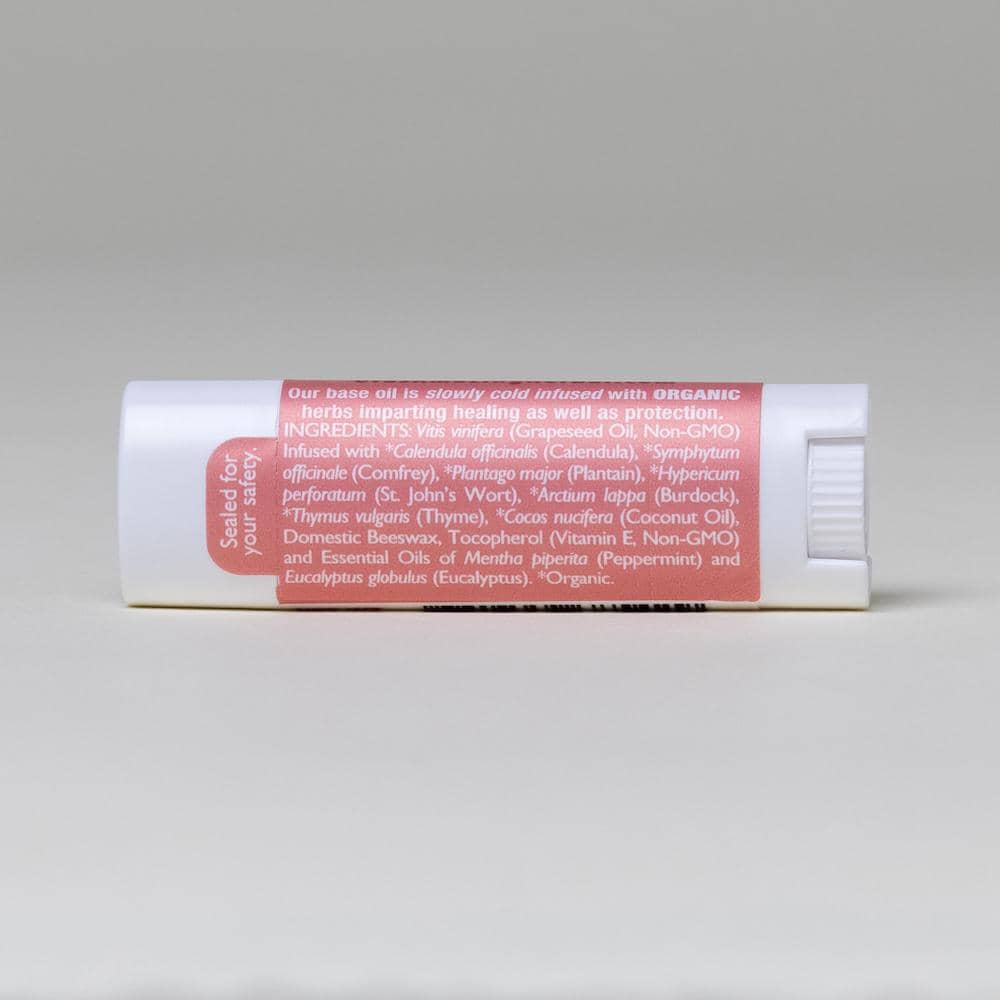 Natural Lip Balm, Herbal Infused, Mintyliptus Peppermint Eucalyptus