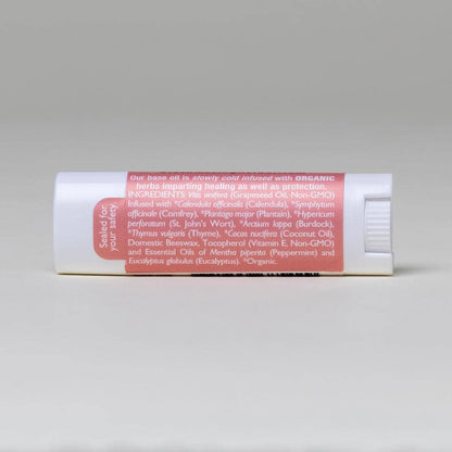 Natural Lip Balm, Herbal Infused, Mintyliptus Peppermint Eucalyptus