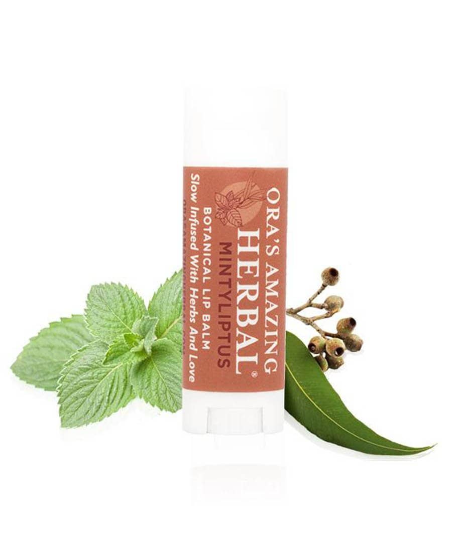 Natural Lip Balm, Herbal Infused, Mintyliptus Peppermint Eucalyptus