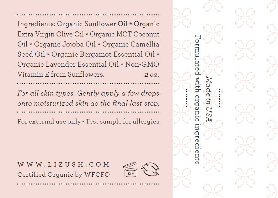 ORGANIC FACIAL OIL Seals and Protects