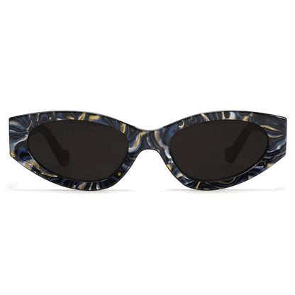 Kat x Money Moves - Black Cateye Sunglasses