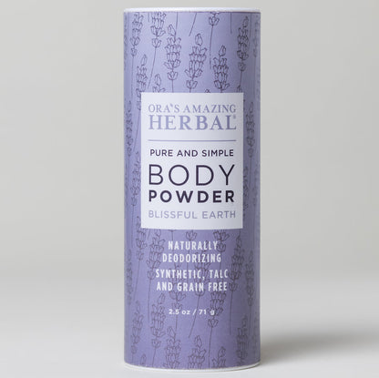 Talc Free Body Powder, Blissful Earth Lavender Scent