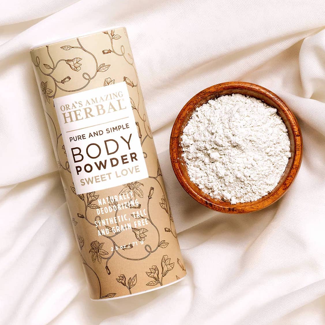 Ora's Amazing Herbal Talc Free Body Powder, Sweet Love Vanilla – Verte Mode