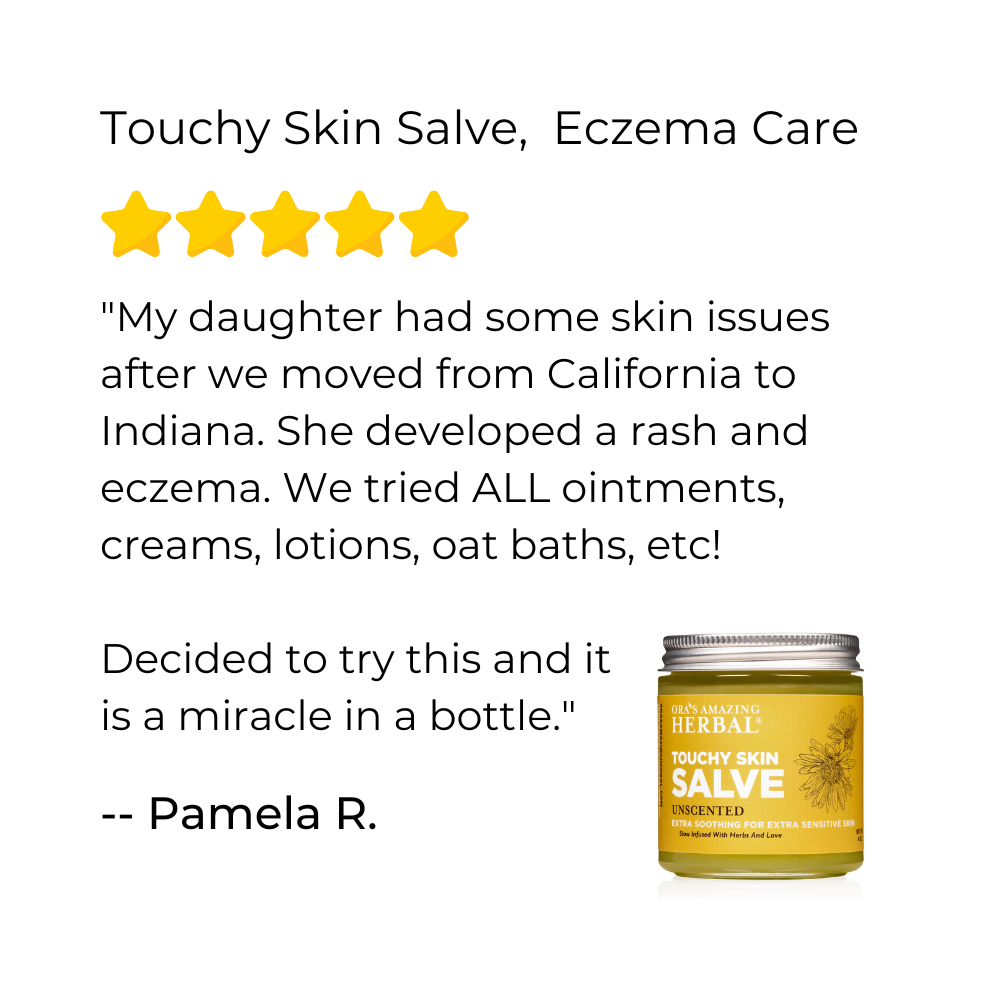 Touchy Skin Salve, Sensitive Skin & Eczema Salve