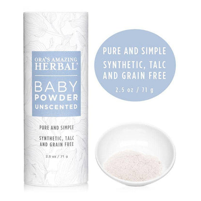 Talc Free Baby Powder, Unscented, Corn Free