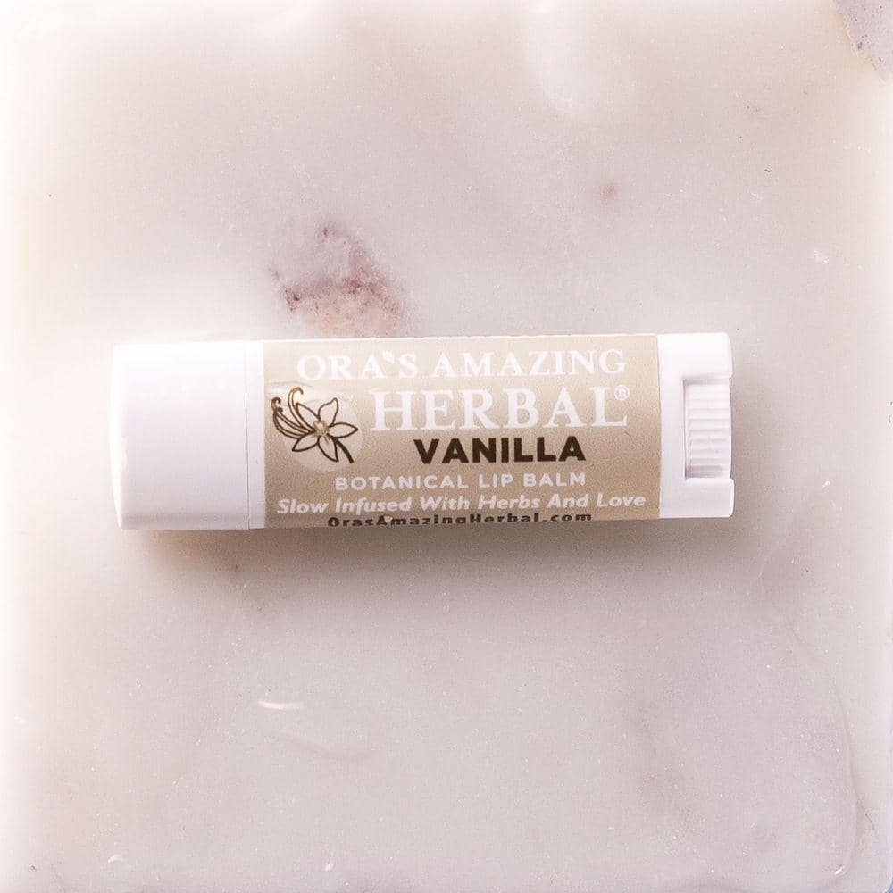 Natural Lip Balm, Herbal Infused, Vanilla