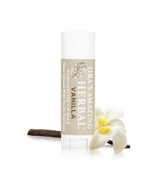 Natural Lip Balm, Herbal Infused, Vanilla